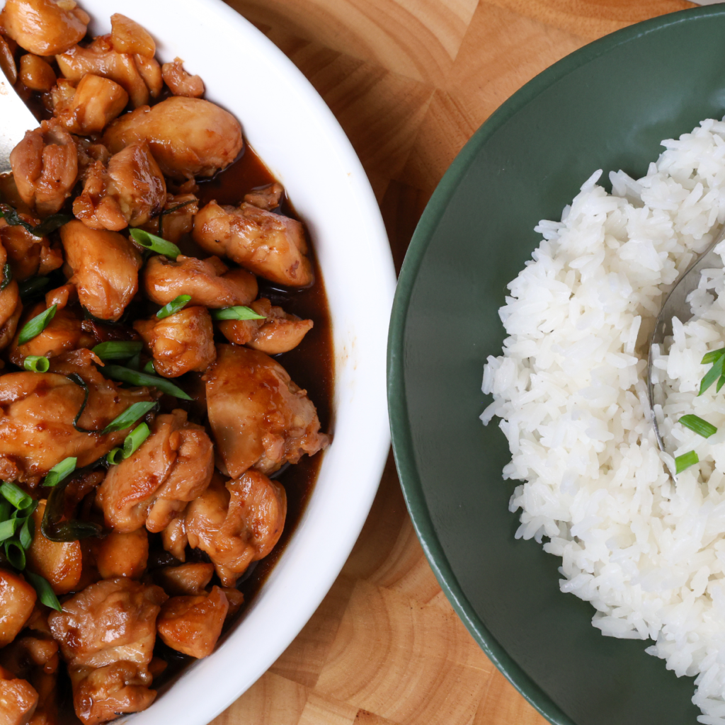 Frango Oriental com Arroz de Jasmim